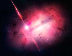 Jet from Massive Galaxy